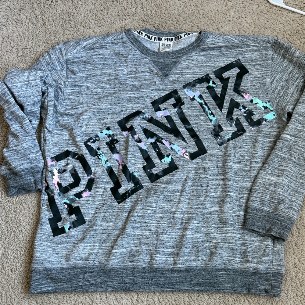 Gray VS PINK Logo Sweatshirt